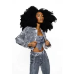 Eclipse Cropped Jacket (Oil Wash) g