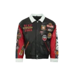 Leather Patch Jacket (Black)
