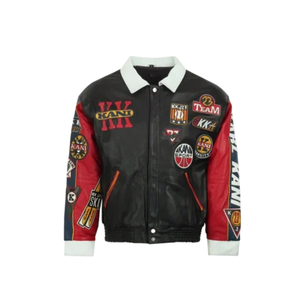 Leather Patch Jacket (Black)